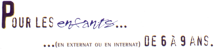 Stages pour les enfants de 6  9 ans