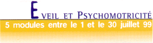 Eveil et psychomotricit